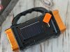 Napelemes zseblámpa hordozható újratölthető led cob powerbank reflektor