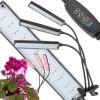 VEZETETT NÖVÉNY LÁMPA USB NÖVEKEDÉSI PANEL NÖVEKEDÉSI FÉNY IDŐZÍTŐ KLIP VIRÁGOKRA