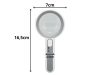 USB-tölthető LED-es olvasónagyító, 5× nagyítás, 12 LED