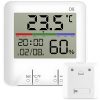 HŐMÉRŐ IDŐJÁRÁS ÁLLOMÁS BELSŐ HIGROMÉTER ÓRA AKKUMULÁTOR LCD