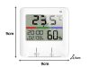 HŐMÉRŐ IDŐJÁRÁS ÁLLOMÁS BELSŐ HIGROMÉTER ÓRA AKKUMULÁTOR LCD