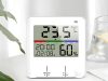 HŐMÉRŐ IDŐJÁRÁS ÁLLOMÁS BELSŐ HIGROMÉTER ÓRA AKKUMULÁTOR LCD