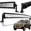 MUNKALÁMPA KERESŐFÉNY 130 CM 192+42 LED SÁV HALOGÉN 675W 12V 24V FÉNYVISSZAVERŐ