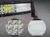 MUNKALÁMPA KERESŐFÉNY 130 CM 192+42 LED SÁV HALOGÉN 675W 12V 24V FÉNYVISSZAVERŐ