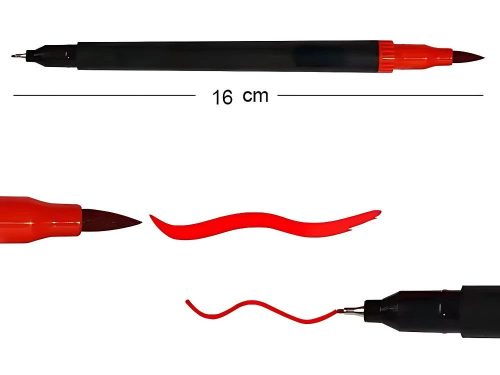 Kétoldalas filctoll készlet 100 színű akvarell + tok