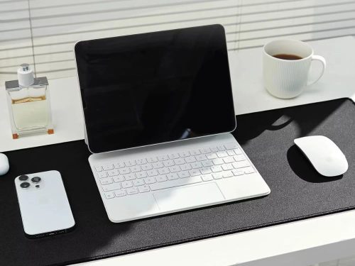 XXL Gamer Egérpad és Billentyűzet Alátét – 90x40 cm, Csúszásgátló, Fekete