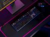 Rugalmas gamer egérpad LED RGB háttérvilágítással 80x30 cm, fekete