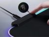 Rugalmas gamer egérpad LED RGB háttérvilágítással 80x30 cm, fekete