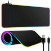 Gaming pad megvilágított rgb xxl 90x40 az egér billentyűzet alatt usb