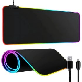   Gaming pad megvilágított rgb xxl 90x40 az egér billentyűzet alatt usb