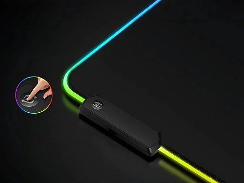 Gaming pad megvilágított rgb xxl 90x40 az egér billentyűzet alatt usb