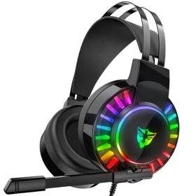Vezetékes Gaming fejhallgató 7.1 rgb fénnyel, mikrofonnal