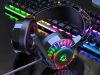 Vezetékes Gaming fejhallgató 7.1 rgb fénnyel, mikrofonnal