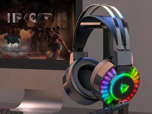 Vezetékes Gaming fejhallgató 7.1 rgb fénnyel, mikrofonnal