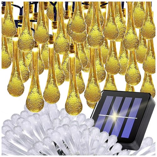 Napelemes fények kerti jégcsap füzér terasz erkély 100 led