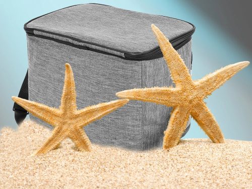 Hőszigetelt válltáskaáska piknikre, strandra, 16l, szürke