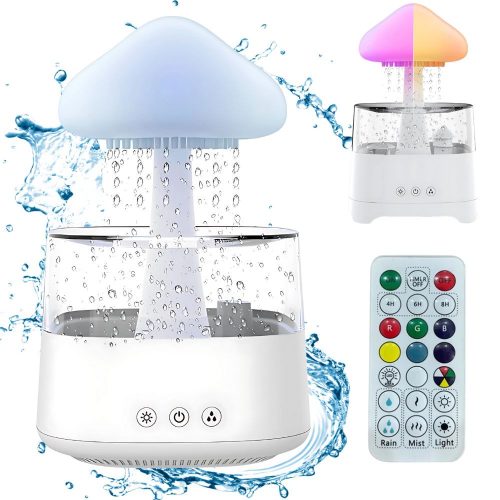 PÁRÁSÍTÓ LEVEGŐ DIFFÚZOR AROMATERÁPIA LED FÉNY RGB TÁVIRÁNYÍTÓ USB