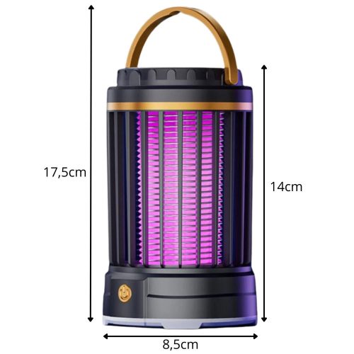 Szúnyogriasztó uv led újratölthető függő lámpa 2 üzemmóddal