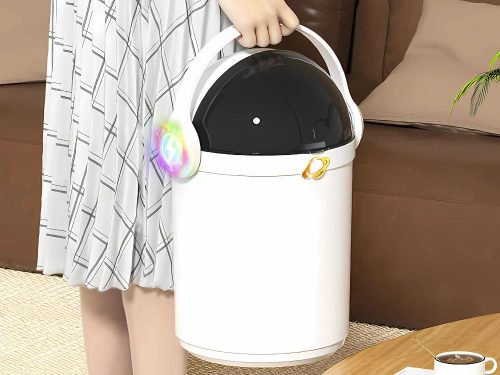 USB-s párásító, 2 liter, két fúvóka, RGB LED, fehér