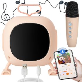 Bluetooth karaoke hangszóró mikrofonnal és RGB fénnyel