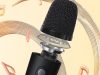 Bluetooth karaoke hangszóró mikrofonnal és RGB fénnyel