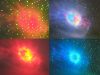 Asztronauta Űrhajós csillagos égbolt Lézer és RGB LED projektor, űrmuzsikával, távirányítóval
