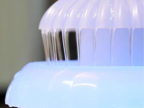 Szökőkúthatású USB-párásító, 600 ml, RGB LED-fénnyel