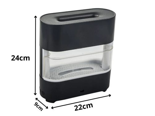 Lánghatású aroma diffúzor, 300 ml, RGB LED, távirányító