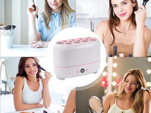 Elektromos sminkecset szárító 12 esethez, időzítővel