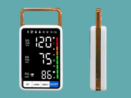 Akkumulátoros felkaros vérnyomásmérő, LCD, 22–32 cm
