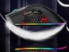 Légáteresztő, vezeték nélküli 2,4 ghz gamer egér RGB háttérvilágítással, fekete
