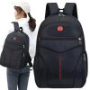 Városi, iskolai sport hátizsák 3 rekesszel és 15,6" laptop tartóval – Fekete