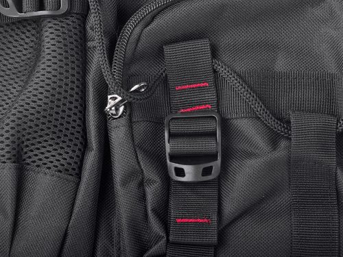 Multifunkcionális Túra Hátizsák 35L, USB Csatlakozóval, Fekete 