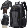 Tartós 40 literes Túra, trekking hátizsák, fekete