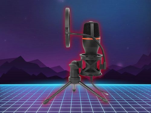 USB Stúdió Mikrofon Szett RGB Háttérvilágítással – Játékhoz és Streameléshez