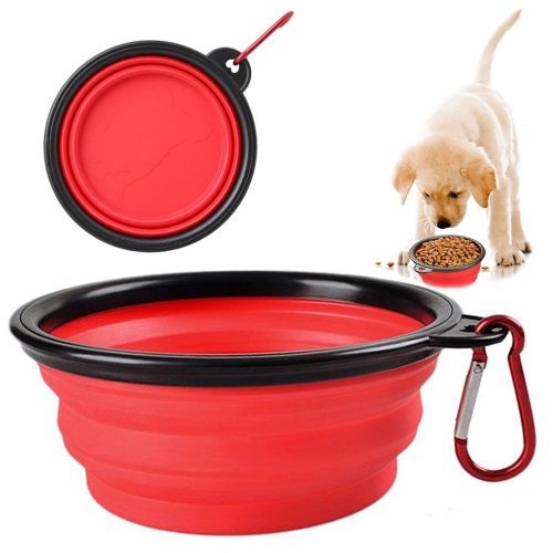 FOLDABLE DOG BOWL S piros (200) GAB_A