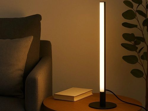 Modern dekoratív led álló/aszatali oszloplámpa, 3 fénymód, 40cm