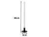 Modern, dekoratív 40 cm-es led álló/asztali oszloplámpa, 3 szín árnyalattal