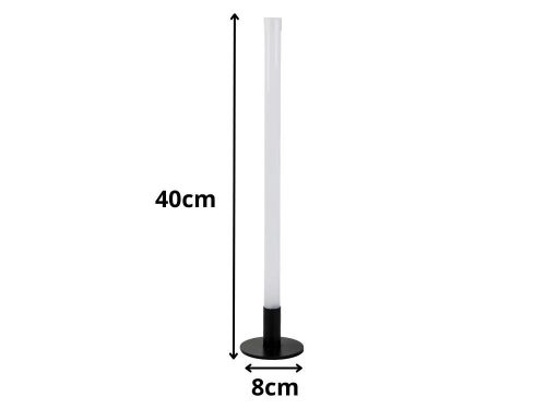 Modern, dekoratív 40 cm-es led álló/asztali oszloplámpa, 3 szín árnyalattal