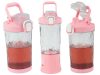 Hordozható USB-s, vezeték nélküli smoothie-keverő, jégaprító, rózsaszín