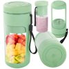 Vezeték nélküli, Hordozható USB smoothie keverő, jégaprító, turmixgép karpánttal, zöld