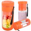 Vezeték nélküli, Hordozható USB smoothie keverő, jégaprító, turmixgép karpánttal, narancssárga