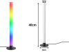 Led rgb modern dekoratív álló/asztali oszloplámpa, 40 cm, távirányítóval
