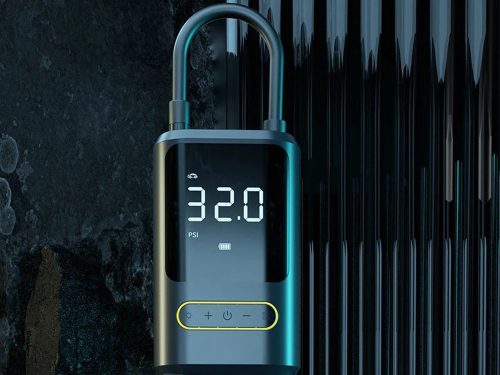 Hordozható elektromos kompresszor LED lámpával, 10 bar