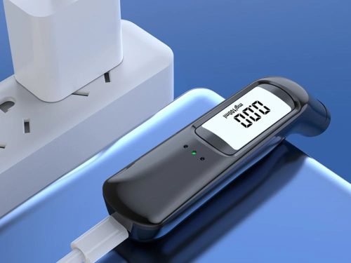 USB-tölthető alkoholszonda LCD kijelzővel, zsebméretű