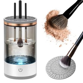   Elektromos sminkecset tisztító és szárító gép – USB, fehér