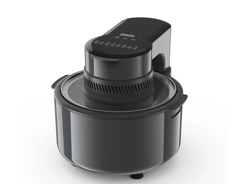 Kerek zsírmentes fritőz, air fryer nagy méretű 1200W, 5 l