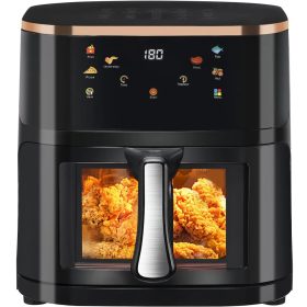  Nagy méretű zsírmentes fritőz, air fryer sütéshez 1400W, 10 l