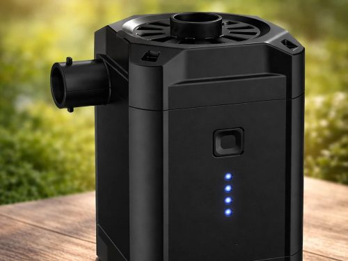 USB Elektromos matrac pumpa, LED fénnyel cserélhető tippekkel