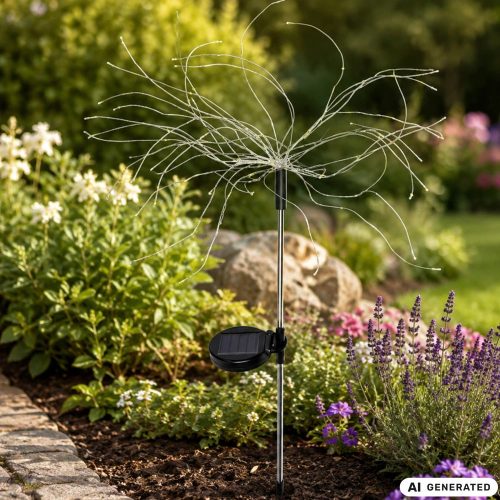Napelemes Tűzijáték Kerti Lámpa, 2 db, 70cm